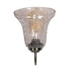Devansh Steel Electric Wall Light in Steel Colour with Transparent Shade Count of 1 Light