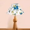 Devansh Multicolor Cotton Table Lamp With Wood Natural Base (10X18 Inches)-38