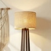Camille Beige Jute Floor Lamp with Beige Jute Base