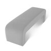 Floran Velvet 2 Seater Ottoman Bench in Grey  Color
