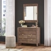 Toledo Solid Wood Chest of 6 Drawers In Danish Walnut Finish
