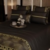 Stoa Paris Super King Bedsheet  Bedsheet, Midnight Gala Black