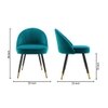 Momence Metal Accent Chair in Blue Colour