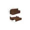 Step 3 Seater Pull Out Sofa cum Bed  in Brown Colour