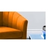 Accentrin Solid Wood Accent Chair in Orange Colour