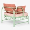 Dastoori Stainless Steel Outdoor Single Seater Sofa in Beige Colour