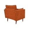 Arihana Boucle Fabric Arm Chair in Orange Colour