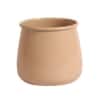 Glossy Flower Pot Single In Beige Colour