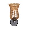 Devansh Metal Electric Wall Light in gold Colour with Lavender Shade Count of 1 Light