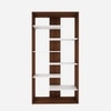 Darryl Bookcase Walnut And Frosty White