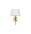 Dryden Shine Brass Finish Metal Wall Light