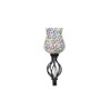Cersei Black Glass Shade Floor Lamp