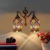 Devansh Metal Electric Wall Light in Multi Colour with Multi Shade Count of 2 Lights