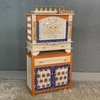 D'Dass Copper Mdf and Sheesham Wooden Temple With Cabinet For Pooja