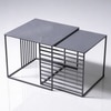 Black Metal Side Table in Black Colour