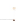 Emme White Cotton Shade Floor Lamp