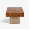 Arrow Solid Wood Coffee Table in Brown Colour