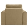 Baruna 1 Seater Velvet Pull Out Sofa Cum Bed with Storage In Beige Color