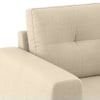 Edward 2 Seater Fabric Sofa in Pearl White Colour