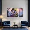 The Castle Decor Radha Krishna Wall Painting Wooden Framed 27x48 Inch (Style 13)