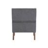 Leston Upholstered Fabric Arm Chair- Grey