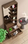 Hexa Red Wooden Dressing Table in Flower Wenge Colour