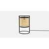 Scout Natural Table Lamp With Black Iron Base
