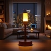 Modern Muse Table Lamp in Brown Color 3 Light Mode