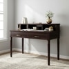 Augusta Sheesham Wood Study Computer Table In Dark Walnut Finish