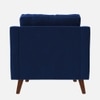Reiti Velvet 1 Seater Sofa in Navy Blue Colour