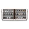 Alex 18 Pair Shoe Rack in Classic Walnut Finish