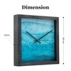 Calm Blue Contemporary Wall Clock
