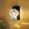 Devansh Solid Wood Electric Wall Light in Brown Colour with Multi Shade Count of 1 Light