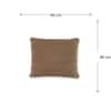 Cairo Toasted Coconut Cotton Knitted Decorative Cushion Cover 16 x 16 Inches