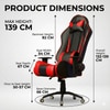 ASE Gaming Gold Series With Footrest Gaming Chair (Red)