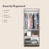 Zoey Engineered Wood 2 Door Wardrobe in Dark Wenge Finish