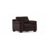 Esquel 1 Seater Leatherette Sofa in Chocolate Colour