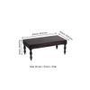 Hudson Sheesham Wood Coffee Table In Mahogany Finish