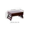 Ohio Sheesham Wood Laptop Table with 1 side Drawer in Walnut Finish