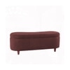 Leroj Boucle 2 Seater Ottoman Bench with Storage  in Pink  Color