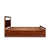 Turner Solid Wood Queen  Size Bed With Box Storage (Dark Oak Finish)