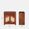 Sheesham Wood 2 Door 2 Drawer Sideboard In Honey Oak Finish