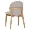 Scandinavian Olsen Dining Chair Beige Natural Wood Finish