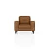 Verona Premium 1 Seater Fabric Sofa in Ochre velvet Colour