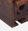 Lifty Sheesham Wood Wine Rack In Provincial Teak Finish