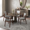 Aero Solid Wood 4 Seater Dining Table With 4 Harper Dining Chair