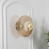 Maloto Amber Luster and Brass Finish Metal Wall Light