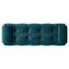 Melon Velvet 5 Feet Ottoman Bench in T Blue  Color