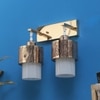 Eliante Modern Wall Lights Mild Steel & Glass Material Gold & White Finish