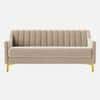 Fame Velvet 3 Seater Sofa in Cream Colour